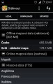 Již stáhnuté offline vektorové mapové podklady