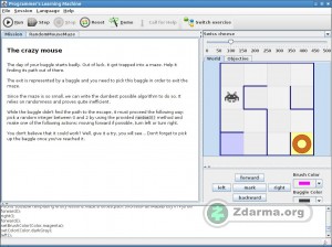 Programmer's Learning Machine v interaktivním cvičení módu