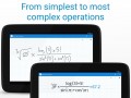 Aplikace MyScript Calculator na tabletu