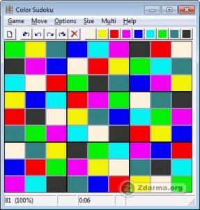Color Sudoku, hra s barvami