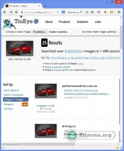 Výsledky vyhledávání obrázku dle zadané adresy s obrázkem online