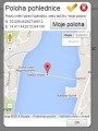 Nastavení přesné polohy, odkud se pohlednice odesílá