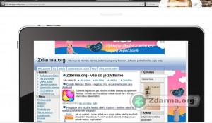 Web Zdarma.org v iPadu