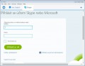 Vložení údajů pro vstup na Skype