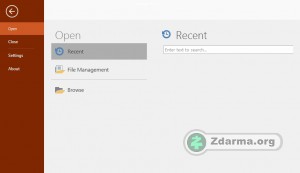 Rozhraní Simple PDFs po instalaci