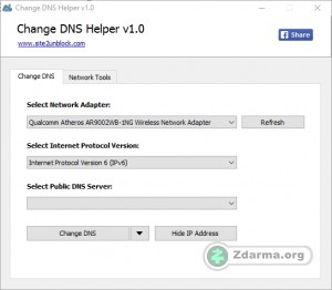 Změna DNS serveru