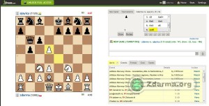 Průběh hry v Chess.com