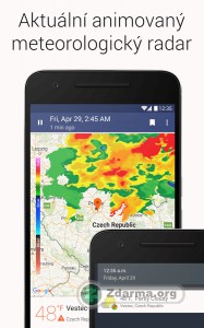 aktuální animovaný meterologický radar