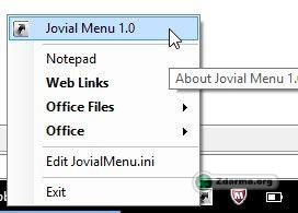 náhled do přidaného menu