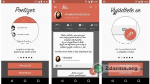 Screenshot z aplikace Poetizer