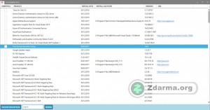 Odinstalace zvoleného programu