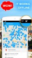 není samozřejmě nutné žádné připojení k internetu pro vyhledávání na mapě