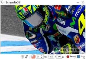 Proces nahrávání dění na obrazovce v ScreenToGif