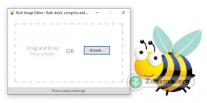 Rozhraní programu Bzzt! Image Editor