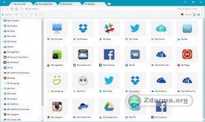náhled do správy souborů v CloudBuckit