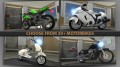 na výběr je z různých typů motorek