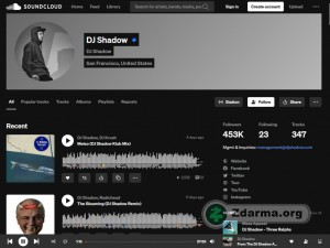 dj shadow přehrávání sou soundcloud