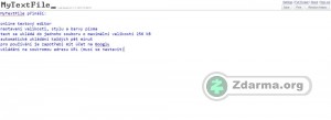 Ukázka, jak takový text může v editoru MyTextFile vypadat