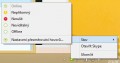 Nabídka v oznamovací oblasti systémové lišty Windows