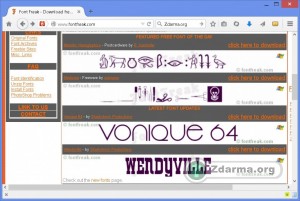 Přehled písem na webu Font Freak