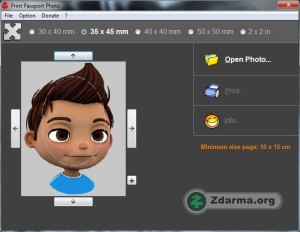 Tvorba průkazové fotografie v programu Print Passport Photo