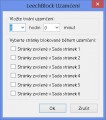 Uzamčení (tedy blokování) web stránek, lze aktivovat s okamžitou platností