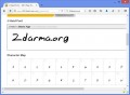 Detail fontu se zobareznými jednotlivými písmeny
