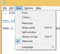 Položky menu View (Zobrazení)