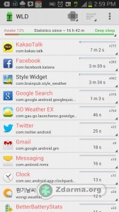 Přehled aplikací v Wakelock Detector-Save Battery