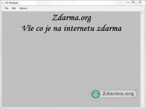 Náhled textového editoru EZ-Notepad
