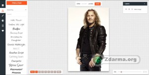 Prostředí editoru s vloženou fotografií