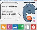 Nabídka po vytisknutí přes virtuální tiskárnu v programu Fabreasy PDF Creator