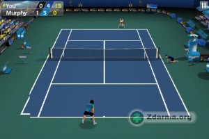 Ukázka z hraní zápasu Tennis 3D
