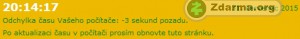 Z webu zjistíte nejen skutečný čas, ale i odchylku vašeho PC od něj.