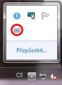 Ikona Turn Off Monitor v oznamovací oblasti