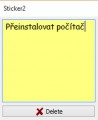 A takto vypadá klasická poznámka na ploše