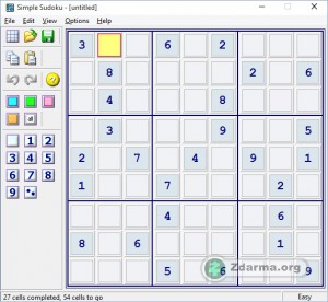 Hrací pole Simple Sudoku