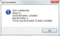 Výsledky testu paměti RAM provedeného v Webtile System Monitor