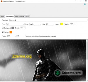 Vytvoření textového vodoznaku