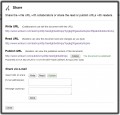 Generování URL adres pro sdílení textu