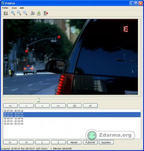 Rozhraní programu VidePub po nahrání videa s možností editace