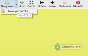 Základní rozhraní aplikace Manager