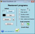 Možnosti nastavení aplikace Island ClockWork