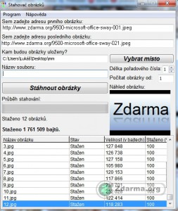 U stažených obrázků je k dispozici jejich náhled