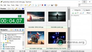 Přehled galerie z nahraných snímků