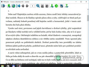 Čtení eknihy v FBReader