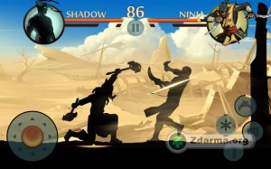 záběr ze hry Shadow fight 2